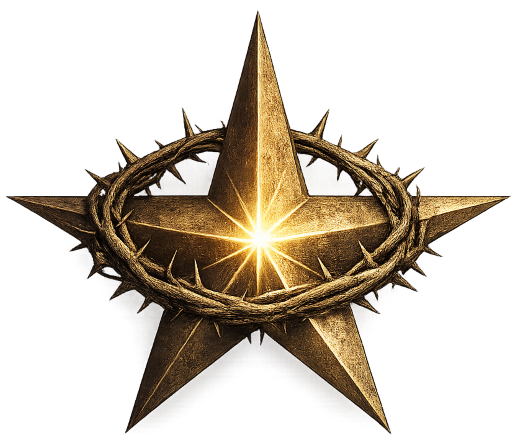 estrella con corona de espinass 520x440
